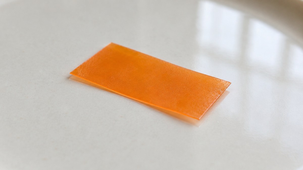 A plain sublingual film strip, the form buprenorphine is commonly taken in