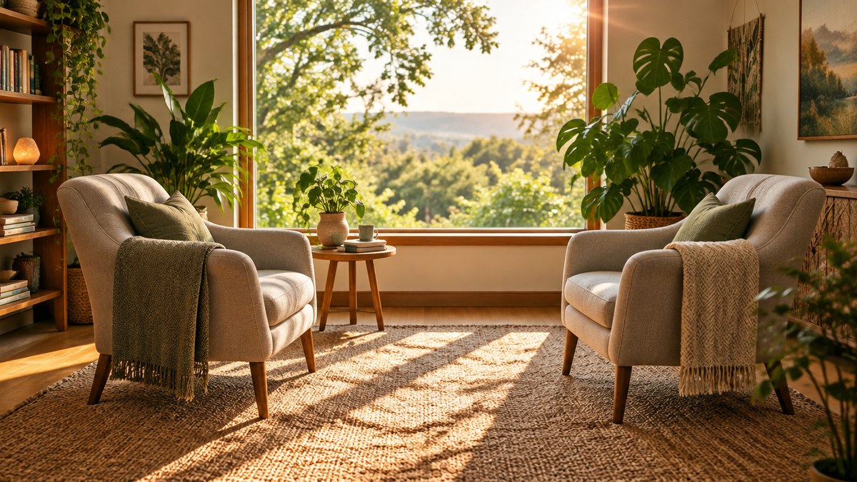 Two chairs by a sunlit window - the setting integration work actually happens in