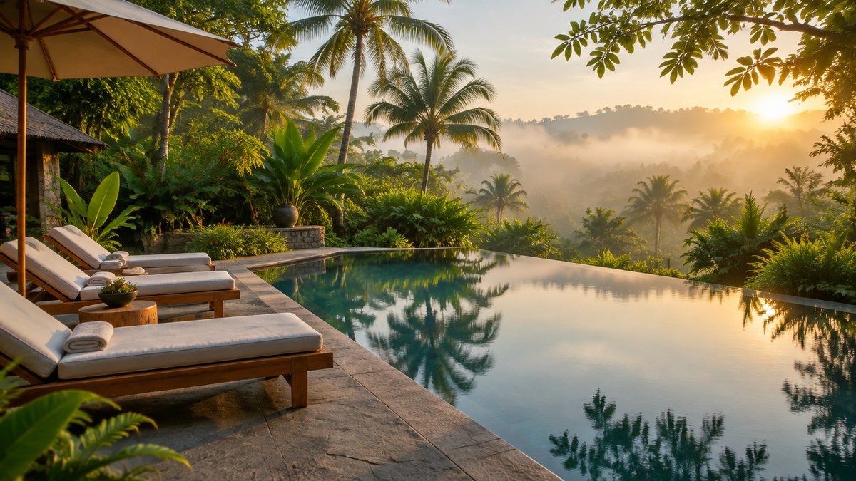 Retreat grounds at early morning